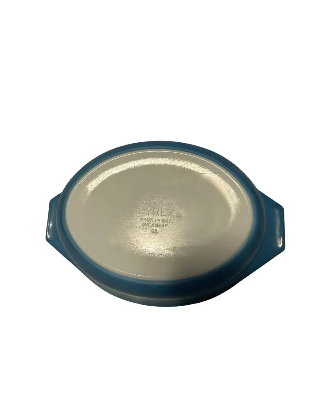 Vintage Pyrex 043 Blue Oval Casserole Dish 1.5 Qt Ovenware Made USA